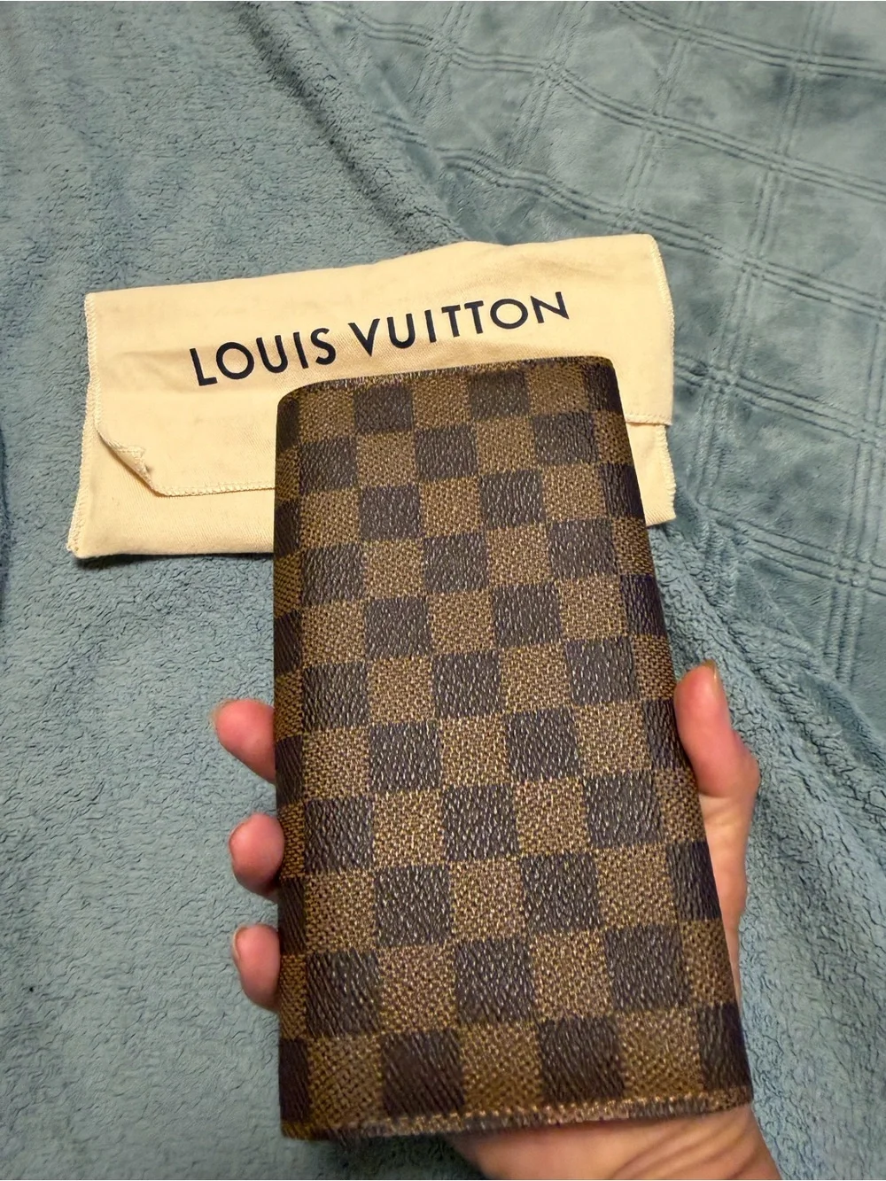 Louis Vuitton Damier Ébène Checkered Brown & Dark Brown Continental Wallet
